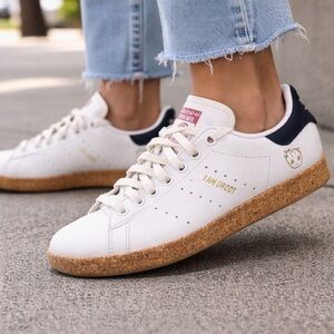 adidas x Disney Stan Smith I am Groot prime green tennis shoes cork sole marvel